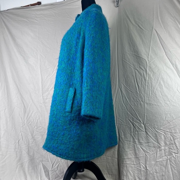 Vintage mohair/ wool blend zip coat. Hand woven in Ireland. - Picture 12 of 13